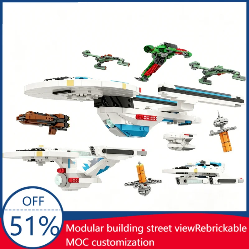 2969PCS MOC TMP Model Collection Ent-D Scale Sci-Fi Space Vessel Building Blocks DIY Educational Assembly Toy For Display Gift
2969PCS MOC TMP Model Collection Ent-D Scale Sci-Fi Space Vessel Building Blocks DIY Educational Assembly Toy For Display Gift