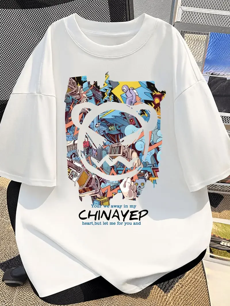 Men's Short Sleeve T-Shirt Casual Street Graffiti Style Fashionable All-Match Summer Top 100% Cotton Slight Stretch Regular Fit
Men's Short Sleeve T-Shirt Casual Street Graffiti Style Fashionable All-Match Summer Top 100% Cotton Slight Stretch Regular Fit