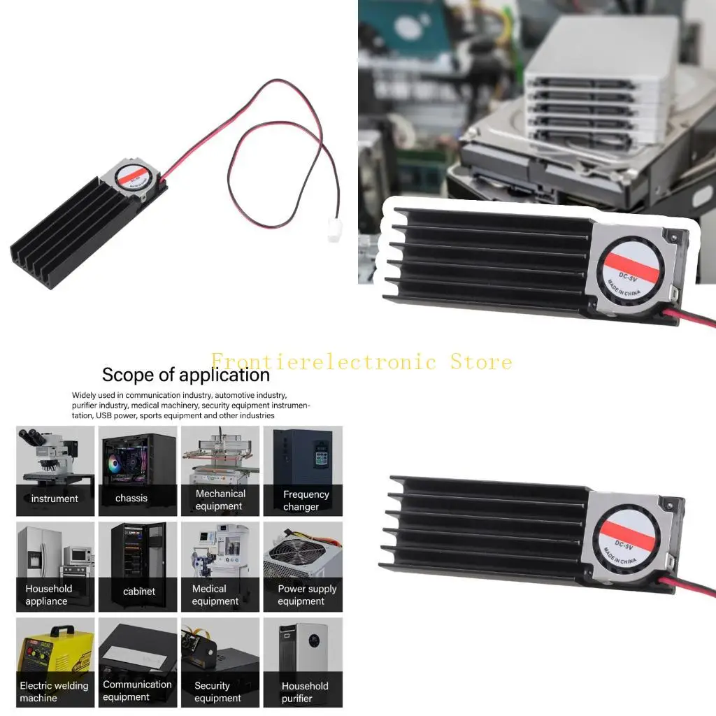 G8DB Two Cooling Fan Heat Sink Fan For 5V M.2 NVMe SSD Maintains Safe Temperature
G8DB Two Cooling Fan Heat Sink Fan For 5V M.2 NVMe SSD Maintains Safe Temperature