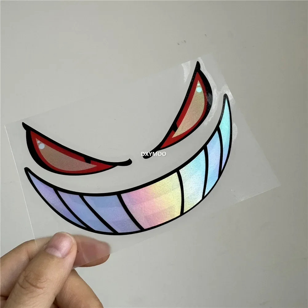 Evil Smile Teeth Laser Waterproof Vinyl Sticker, 12x8cm Decal for Laptop, Trunk, Auto, Truck Body and Window
Evil Smile Teeth Laser Waterproof Vinyl Sticker, 12x8cm Decal for Laptop, Trunk, Auto, Truck Body and Window