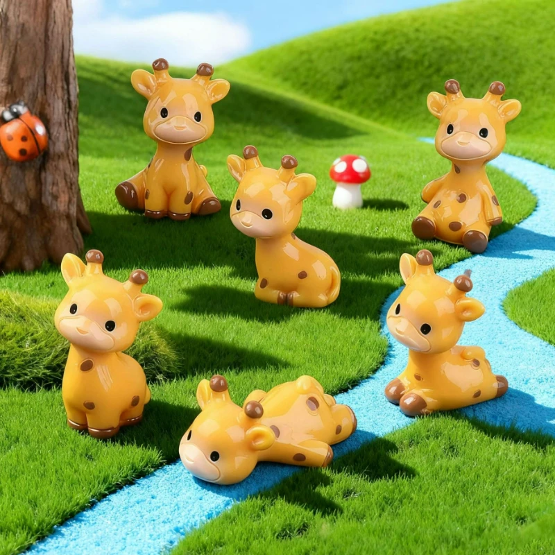 6pcs Mini Resin Giraffe Animal Figurines Cute Cartoon Figurine Micro Landscape Home Decoration Living Room Desktop Ornaments New
6pcs Mini Resin Giraffe Animal Figurines Cute Cartoon Figurine Micro Landscape Home Decoration Living Room Desktop Ornaments New