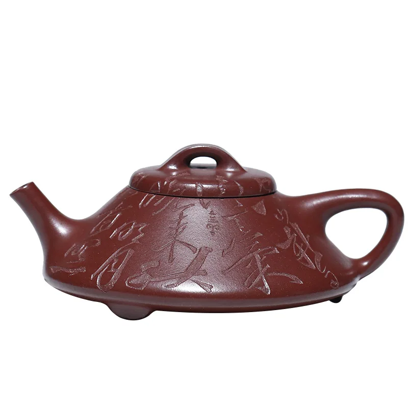 Zisha pot, Yixing, Shuangguo, worker, mine purple mud ladle pot 
Zisha pot, Yixing, Shuangguo, worker, mine purple mud ladle pot