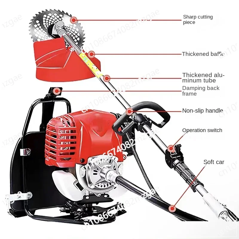 Four-Stroke Backpack Mower GX35 Backpack Lawn Mower High Power Engine Mower
Four-Stroke Backpack Mower GX35 Backpack Lawn Mower High Power Engine Mower