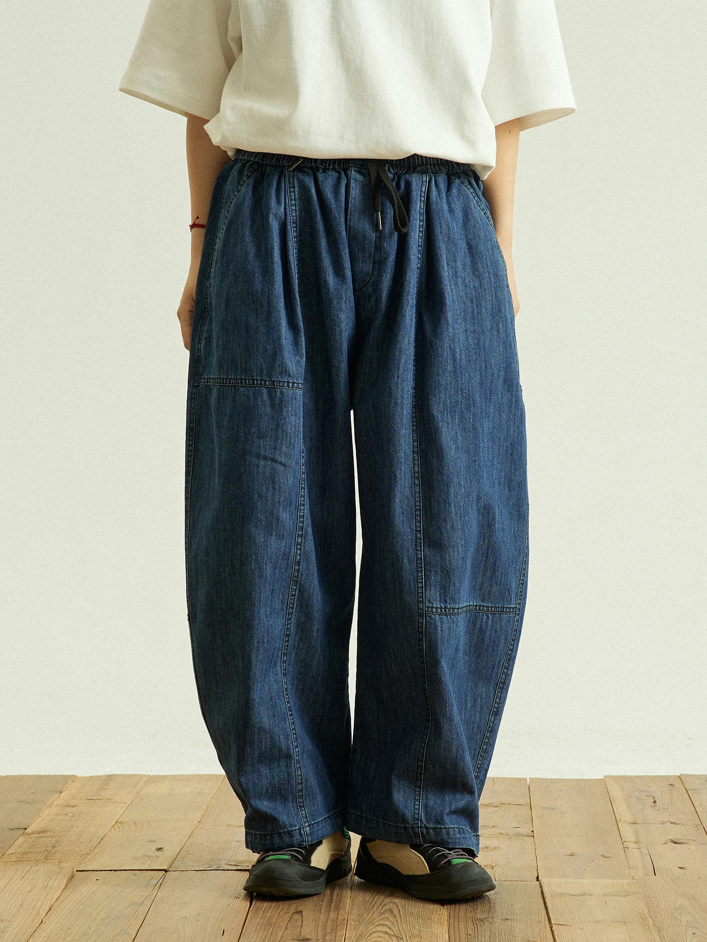 Loose Blue Corduroy Drawstring Waist Jeans Spring Summer Unisex Elastic Waist Wide Leg Long Pants GoodNorth Japanese Style
Loose Blue Corduroy Drawstring Waist Jeans Spring Summer Unisex Elastic Waist Wide Leg Long Pants GoodNorth Japanese Style
