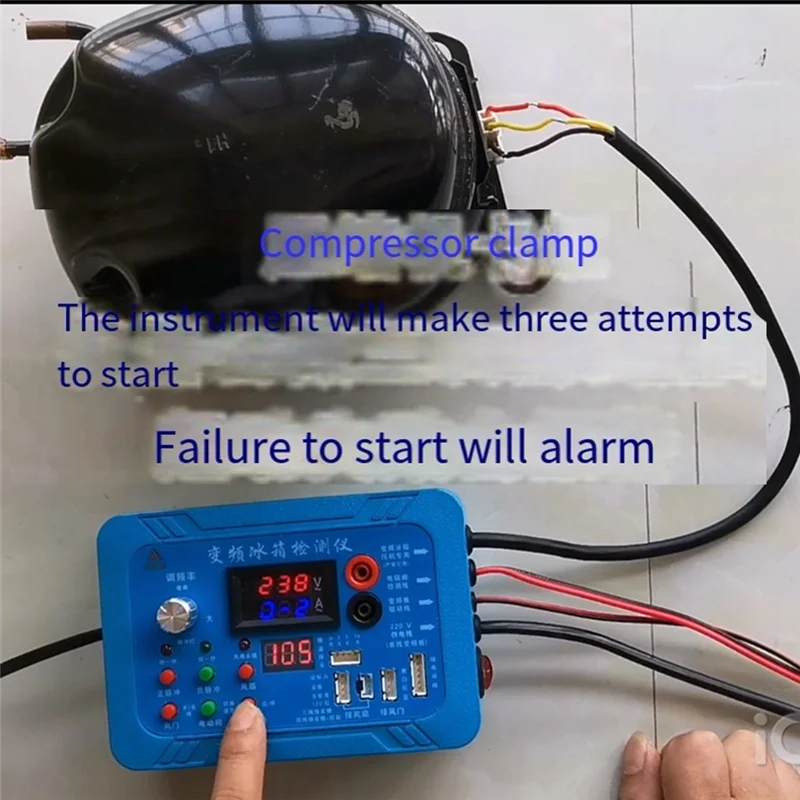 FEDI-Inverter Refrigerator Testing Instrument Tester Compressor Board Pulse Solenoid Valve Fault Repair Test Tool 110V
FEDI-Inverter Refrigerator Testing Instrument Tester Compressor Board Pulse Solenoid Valve Fault Repair Test Tool 110V