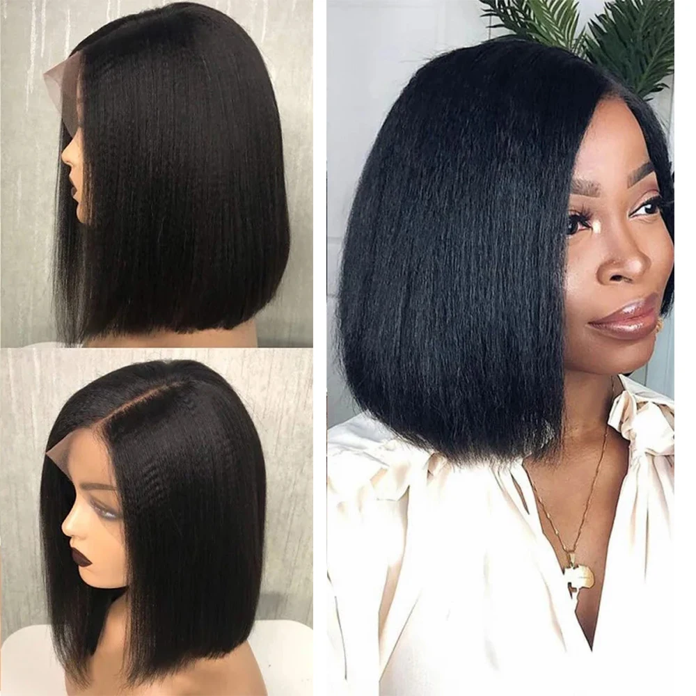 Amethyst Yaki Bob Wigs Brazilian 100% Human Hair 13x6 Lace Front Wig Yaki Straight Bob Wig PrePlucked for women Natural Color
Amethyst Yaki Bob Wigs Brazilian 100% Human Hair 13x6 Lace Front Wig Yaki Straight Bob Wig PrePlucked for women Natural Color