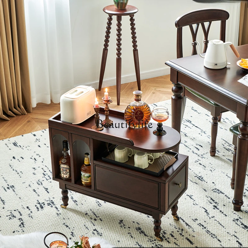 Movable side table with wheel small coffee table tea table sofa side cabinet
Movable side table with wheel small coffee table tea table sofa side cabinet