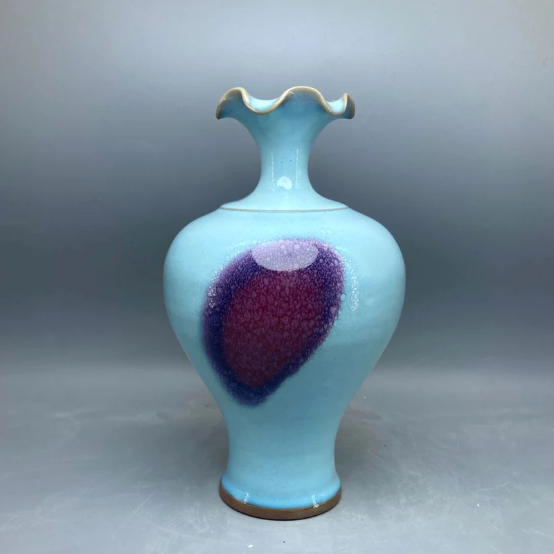 Ceramic Vase for Decoration, Ice Crack, Open Pieces,Jun porcelain vase floreros flower vase room decor home High 21.5 cm
Ceramic Vase for Decoration, Ice Crack, Open Pieces,Jun porcelain vase floreros flower vase room decor home High 21.5 cm