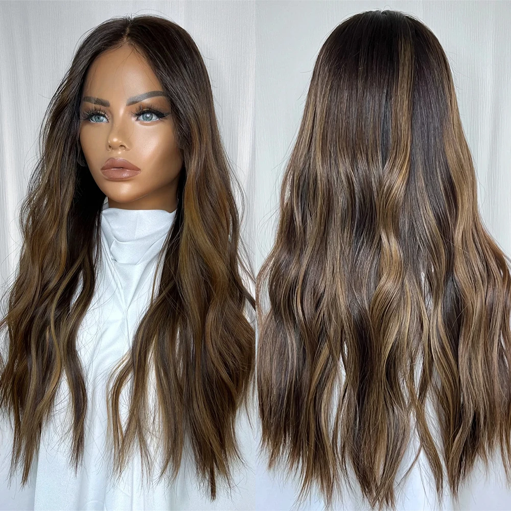 Natural Cool Brunette Balayage Synthetic Wigs HD Invisible Lace Frontal Wig for Black Women Glueless Wig Ready To Wear&Go
Natural Cool Brunette Balayage Synthetic Wigs HD Invisible Lace Frontal Wig for Black Women Glueless Wig Ready To Wear&Go