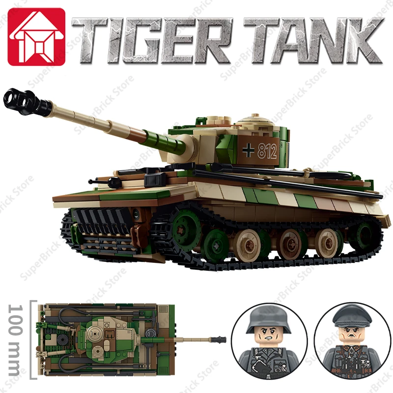World War II German Nazi Heavy Tank Tiger 1 Assault Tiger Assault Cannon Armored Vehicle Model Building Blocks Set Kids Toy Gift
World War II German Nazi Heavy Tank Tiger 1 Assault Tiger Assault Cannon Armored Vehicle Model Building Blocks Set Kids Toy Gift