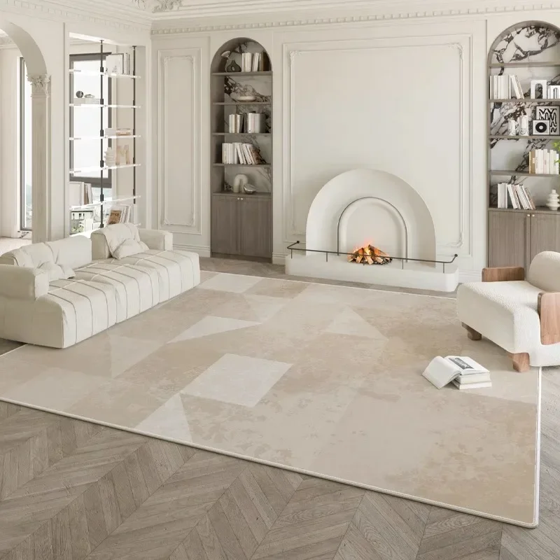 Minimalist Beige Living Room Decorative Carpets Cream White Striped Carpet Comfortable Rugs Bedroom Rug
Minimalist Beige Living Room Decorative Carpets Cream White Striped Carpet Comfortable Rugs Bedroom Rug
