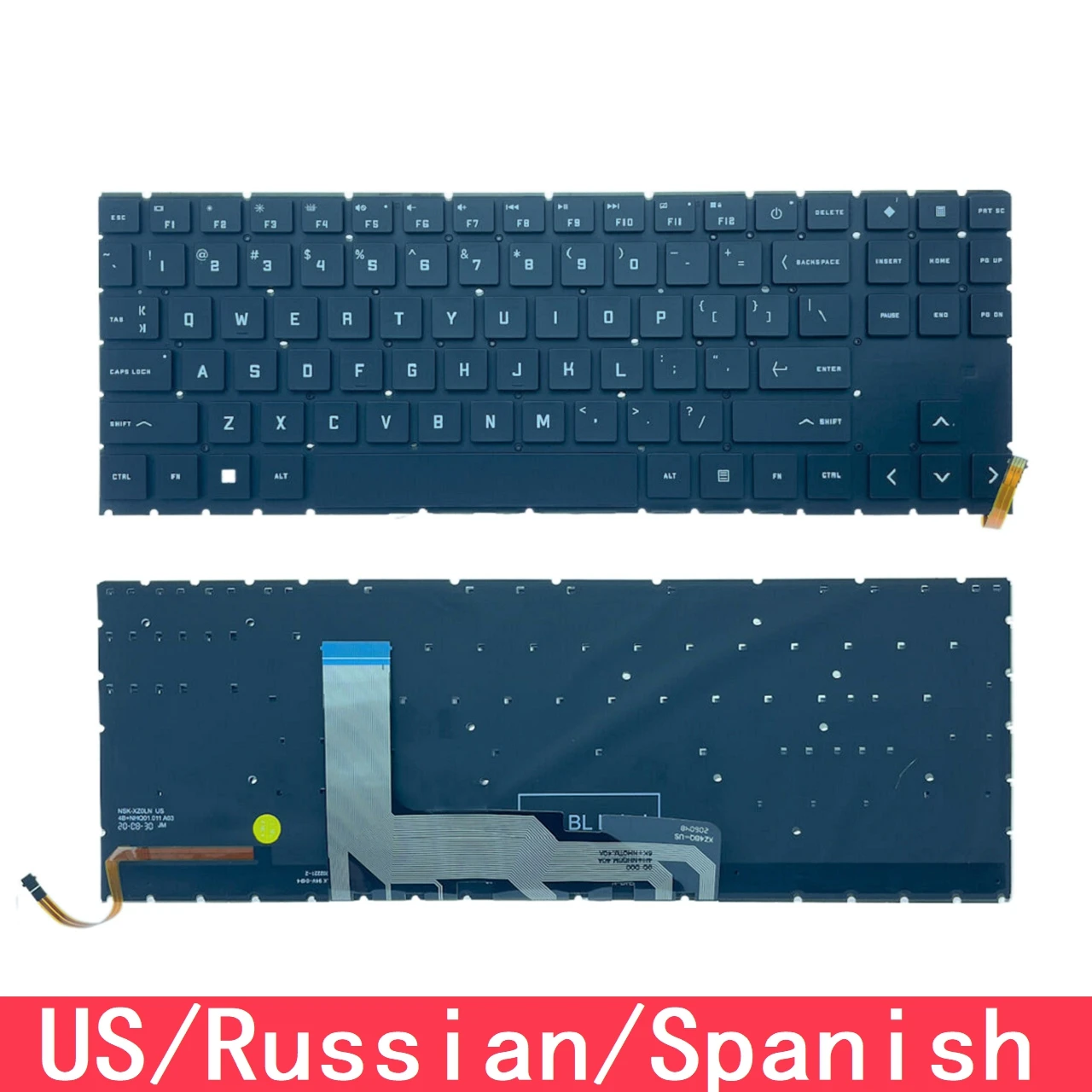 Для HP OMEN 15 15-EN 15-EK TPN-Q238 TPN-Q236 16-B Q265 15-EK000 Замена клавиатуры ноутбука США Русская Испанская с RGB
Для HP OMEN 15 15-EN 15-EK TPN-Q238 TPN-Q236 16-B Q265 15-EK000 Замена клавиатуры ноутбука США Русская Испанская с RGB