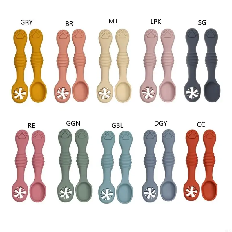 Q1FE Baby Feeding Spoons Nonslip Infant Spoon Fork Set Ergonomic Solid Kids Cutlery Trainng Spoon for First Feeding
Q1FE Baby Feeding Spoons Nonslip Infant Spoon Fork Set Ergonomic Solid Kids Cutlery Trainng Spoon for First Feeding