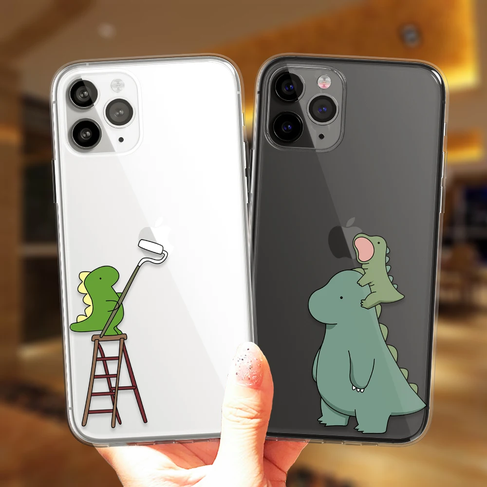 Cartoon Cute Dinosaur Baby Couples Protective Case For iPhone 13 14 12 11 Pro XS Max Mini 7 8 Plus SE X XR Soft Silicone Covers
Cartoon Cute Dinosaur Baby Couples Protective Case For iPhone 13 14 12 11 Pro XS Max Mini 7 8 Plus SE X XR Soft Silicone Covers