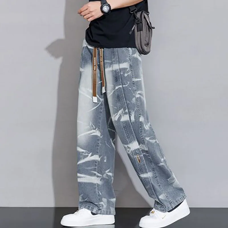New Men's Straight-leg Jeans High-end Women's Jeans Are Loose Retro Male Female Casual Trousers Tide Couple Style M-8XL Message
New Men's Straight-leg Jeans High-end Women's Jeans Are Loose Retro Male Female Casual Trousers Tide Couple Style M-8XL Message