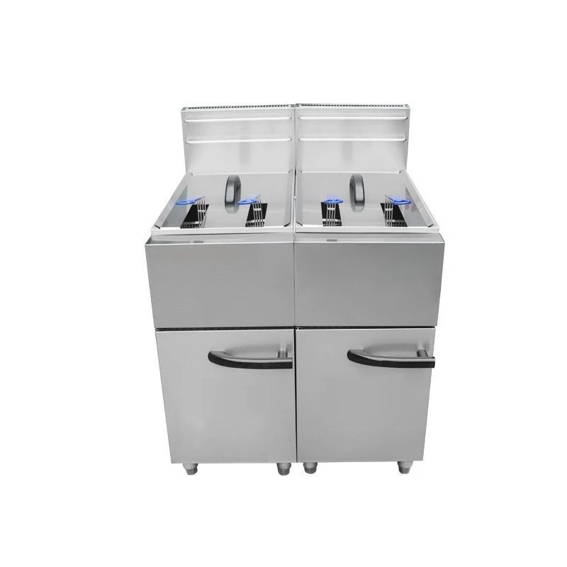 Single cylinder double cylinder four sieve frying food machinery commercial LPG fryer
Single cylinder double cylinder four sieve frying food machinery commercial LPG fryer