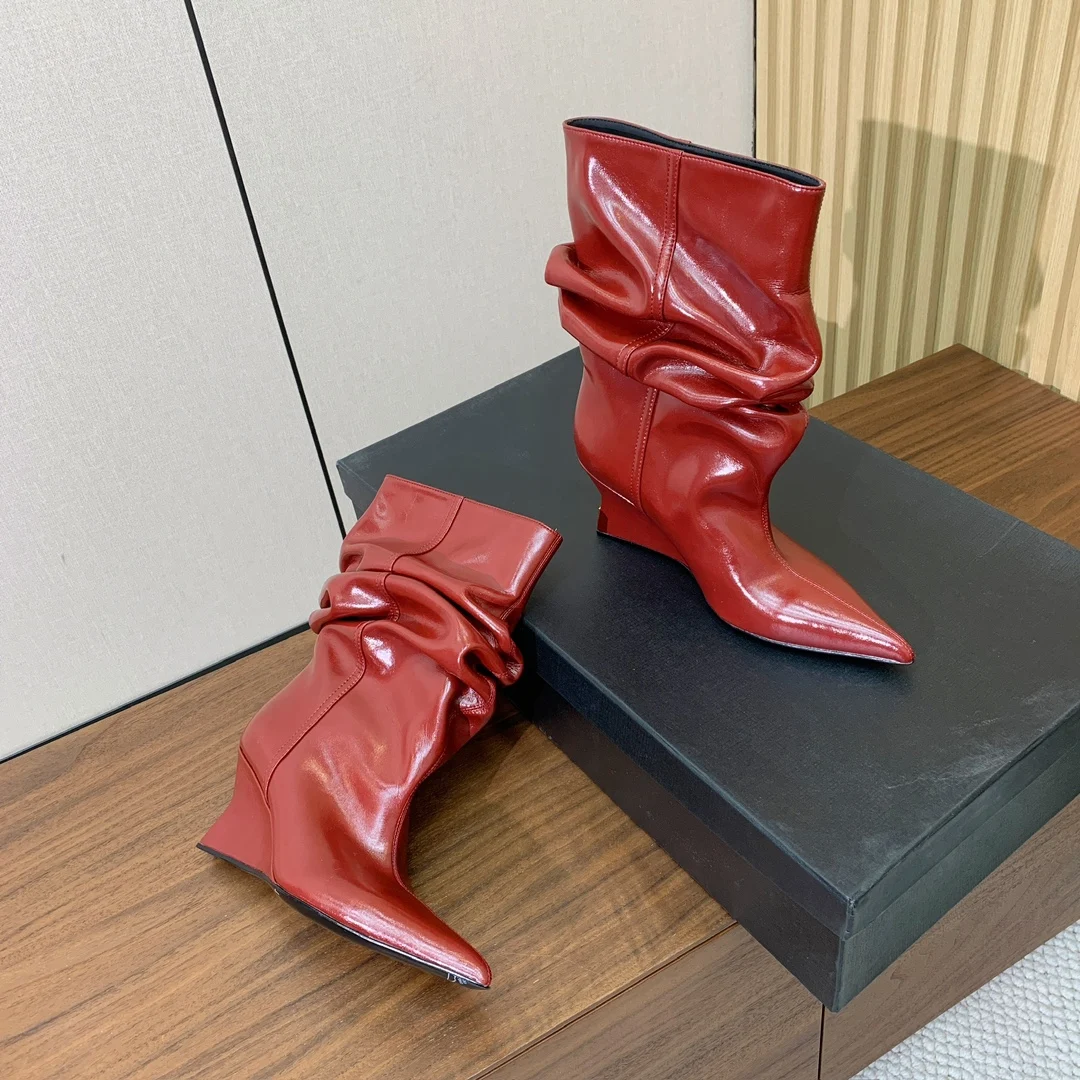 New Hot Sale Pointed toe Strange Style Women's calf boots Women's Mid-Calf Boots Luxe-Design 7 centimetres taller Size 36-42
New Hot Sale Pointed toe Strange Style Women's calf boots Women's Mid-Calf Boots Luxe-Design 7 centimetres taller Size 36-42