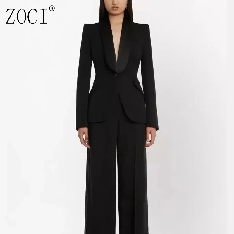 ZOCI Shawl Collar Blazers For Women Ole Money Single Button Suit Jackets Female Long Sleeve Notched Collar Coats 2025 Autumn New
ZOCI Shawl Collar Blazers For Women Ole Money Single Button Suit Jackets Female Long Sleeve Notched Collar Coats 2025 Autumn New