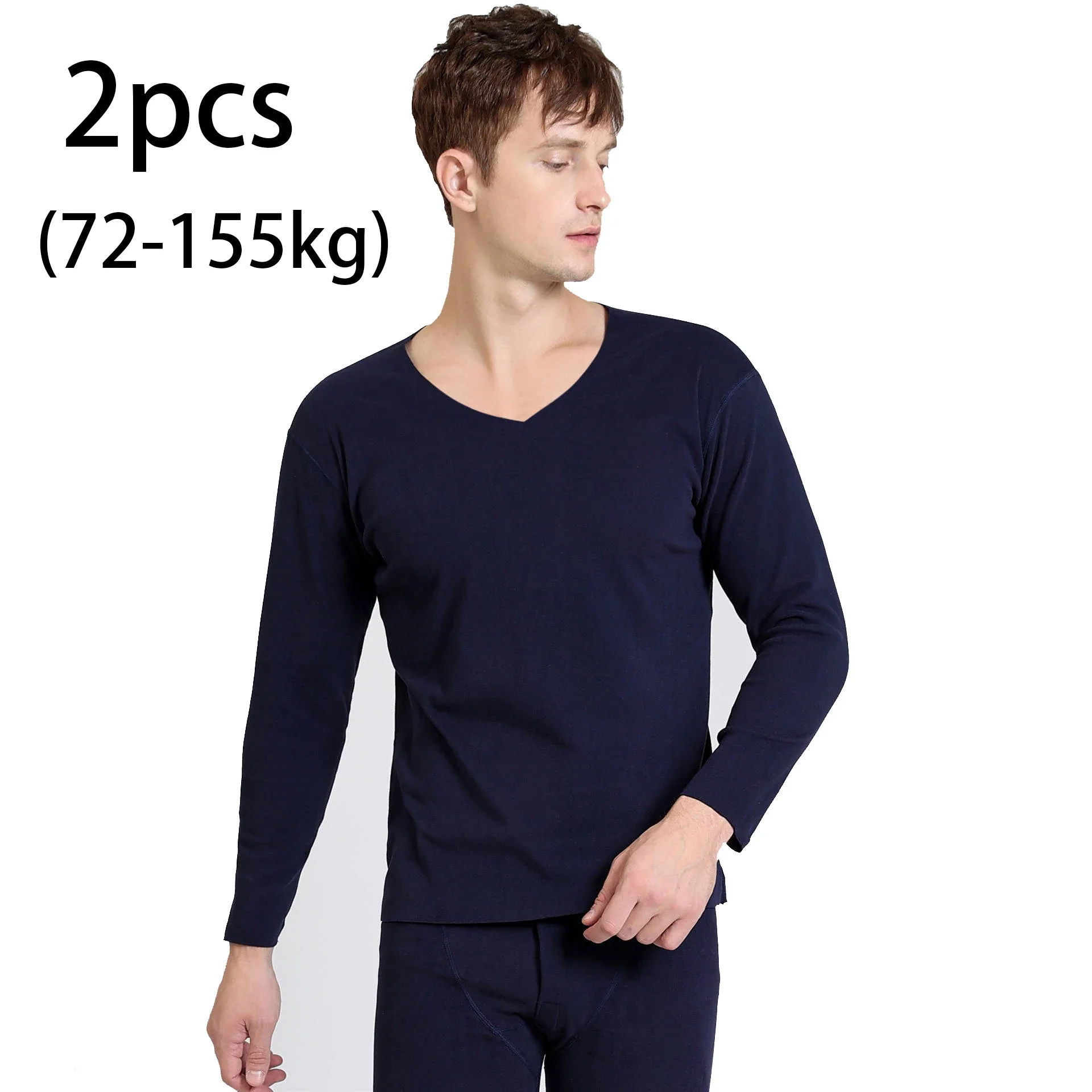 2pcs Autumn Winter Seamless Men's Long-sleeved Thermal Underwear Man Plus Size V-neck Thin velvet Autumn clothes Tops 3XL-7XL
2pcs Autumn Winter Seamless Men's Long-sleeved Thermal Underwear Man Plus Size V-neck Thin velvet Autumn clothes Tops 3XL-7XL