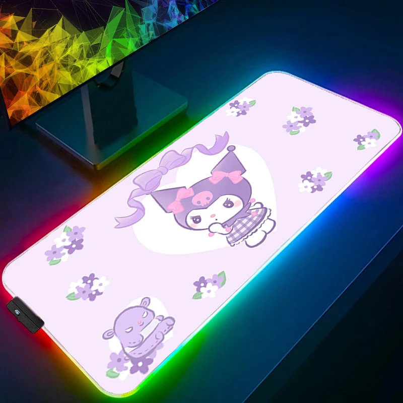 RGB Mouse Pad Kuromi gamer Large LED Office Laptop Keyboard NonSlip Rubber Computer Carpet Desk Mat PC Gamer Backlight MousePad
RGB Mouse Pad Kuromi gamer Large LED Office Laptop Keyboard NonSlip Rubber Computer Carpet Desk Mat PC Gamer Backlight MousePad