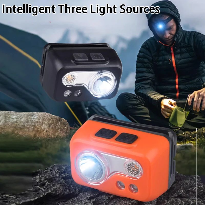 Mini Rechargeable Powerful Sensor Headlamp USB Head Flashlight Torch Headlights LED Head Light Camping Search Light
Mini Rechargeable Powerful Sensor Headlamp USB Head Flashlight Torch Headlights LED Head Light Camping Search Light