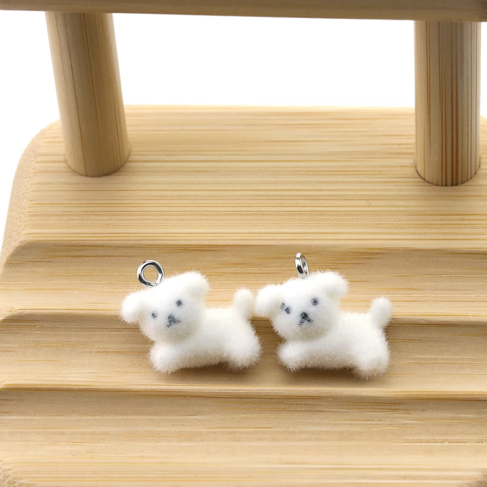 20Pcs 3D Flocking Resin Dog Charms Kawaii Puppy Animal Pendants Accessories for Necklace Earrings Making DIY Jewelry Adornment
20Pcs 3D Flocking Resin Dog Charms Kawaii Puppy Animal Pendants Accessories for Necklace Earrings Making DIY Jewelry Adornment