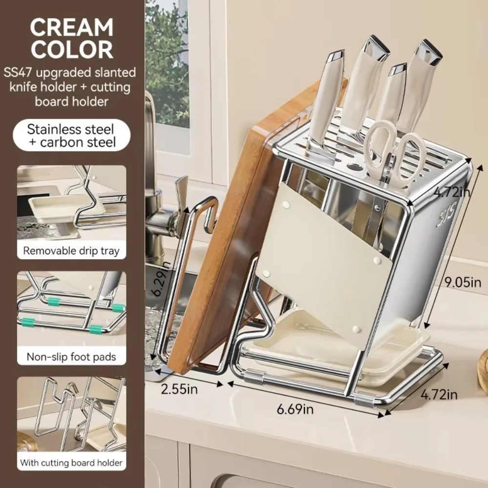 Держатель для резака из нержавеющей стали, многофункциональная устойчивая стойка для хранения инструментов, сливной лоток, экономия места, ведро для палочек для еды, бытовое
Держатель для резака из нержавеющей стали, многофункциональная устойчивая стойка для хранения инструментов, сливной лоток, экономия места, ведро для палочек для еды, бытовое