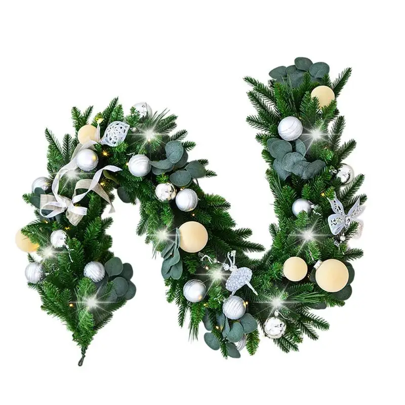 Christmas Artificial Garland 6Ft Christmas Artificial Garland with LED Light Reusable Rustic Garden Ornament Seasonal Garland
Christmas Artificial Garland 6Ft Christmas Artificial Garland with LED Light Reusable Rustic Garden Ornament Seasonal Garland