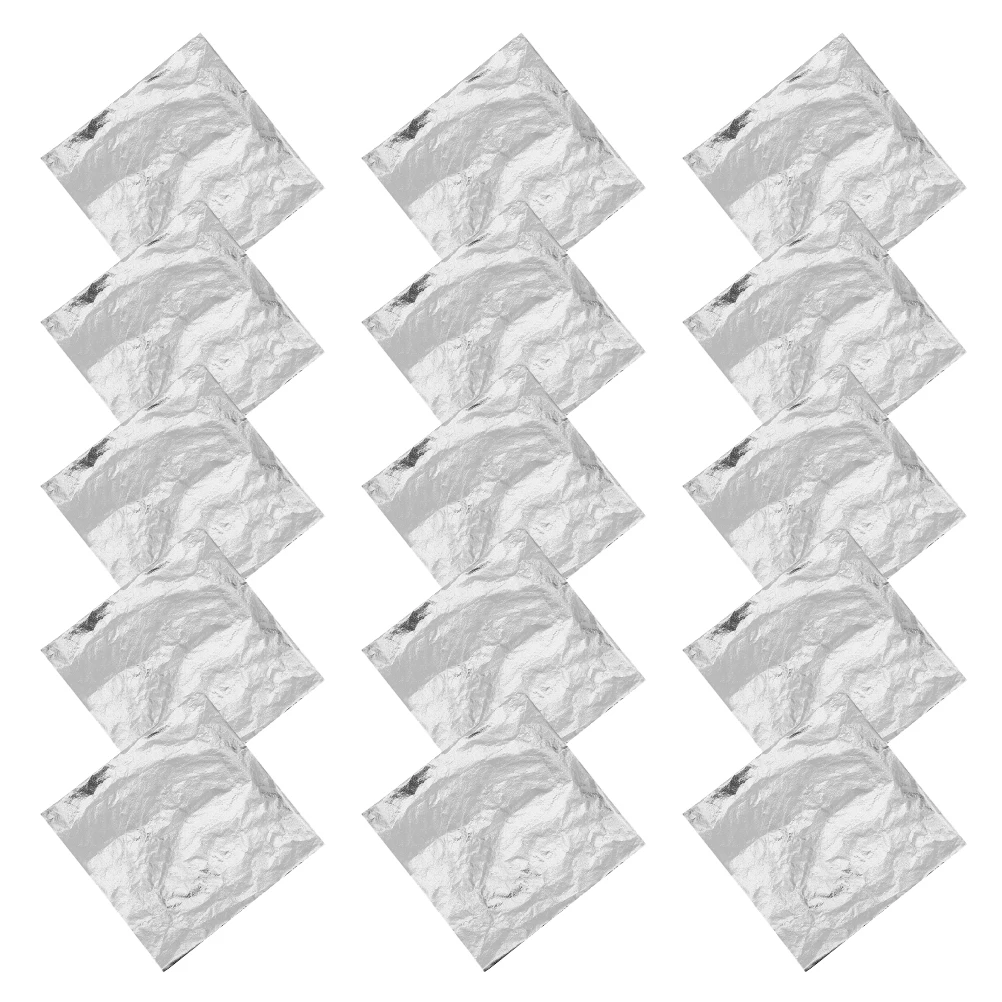 150pcs Silver Foil Sheets Decorative Material for Craft DIY Decoration Non Edible Gilding Foil Long Lasting Use Versatile
150pcs Silver Foil Sheets Decorative Material for Craft DIY Decoration Non Edible Gilding Foil Long Lasting Use Versatile