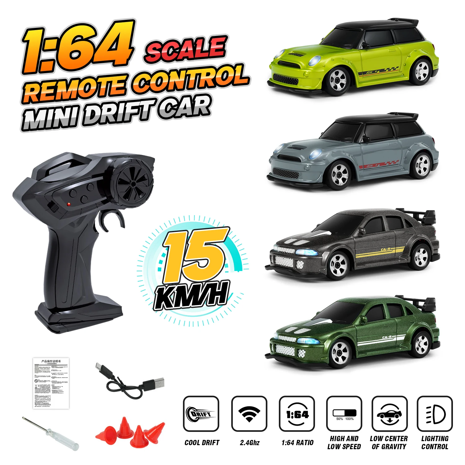 Remote-controlled Car Toy, Desktop 4WD Remote-Controlled Car, 2.4G Mini Alloy Drift RC Car Racing Toys, Gifts for Boys
Remote-controlled Car Toy, Desktop 4WD Remote-Controlled Car, 2.4G Mini Alloy Drift RC Car Racing Toys, Gifts for Boys