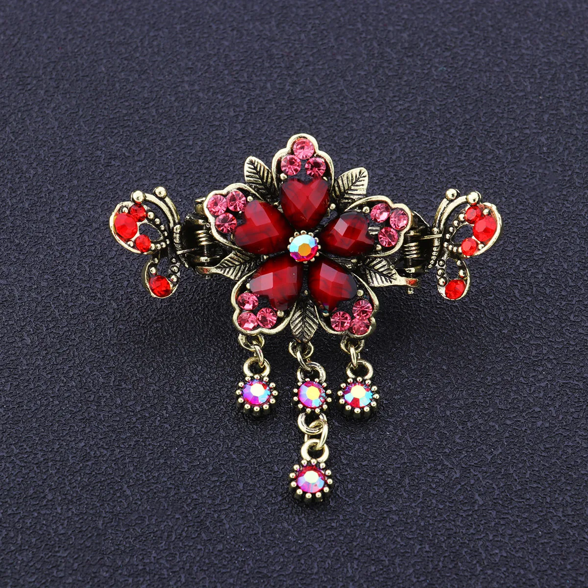 Vintage Hairpin Rhinestone Flower Grip Clips Claw for Women Hanfu Glaze Ponytail Cuff
Vintage Hairpin Rhinestone Flower Grip Clips Claw for Women Hanfu Glaze Ponytail Cuff