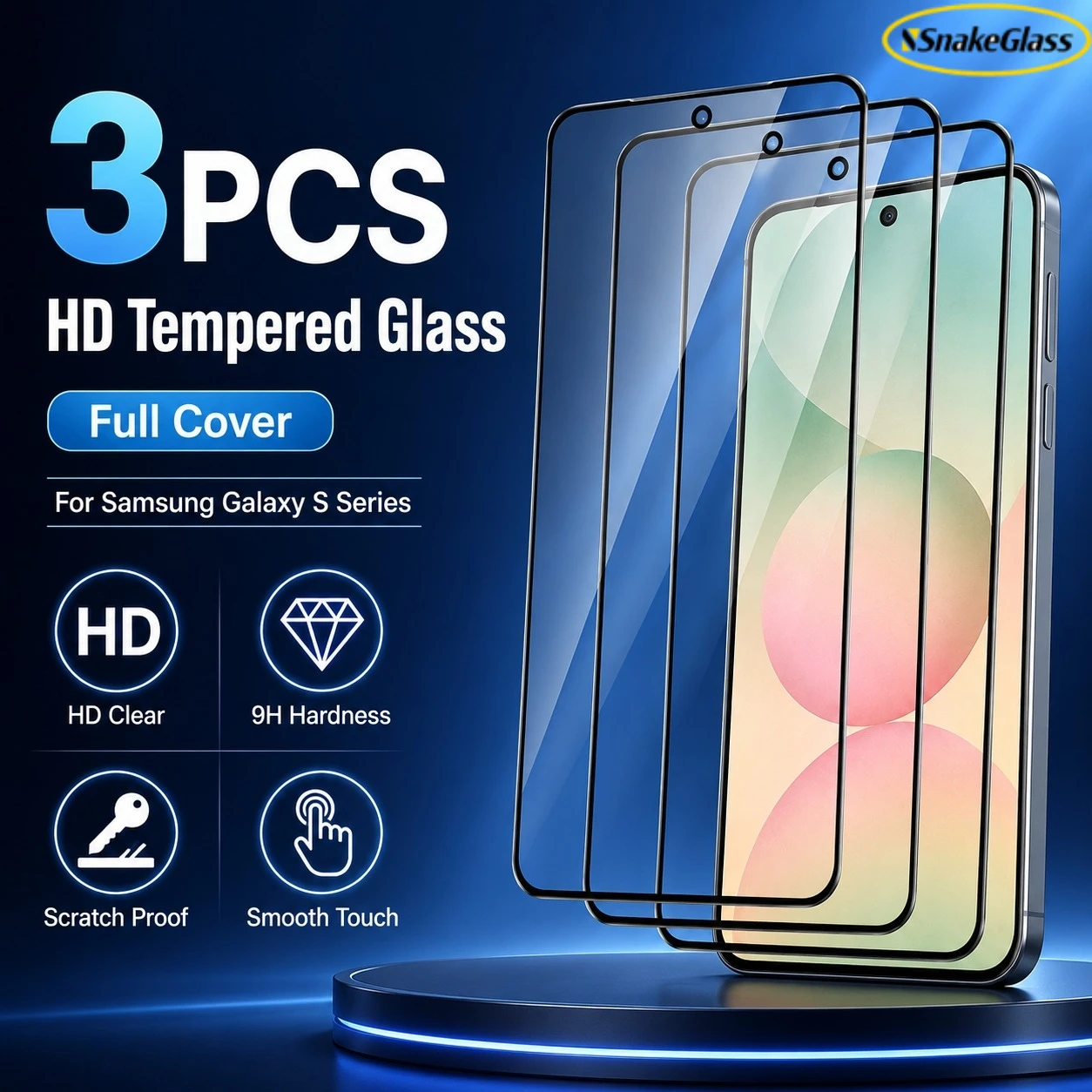 HD 3PCS Tempered Glass Screen Protector For Samsung Galaxy S26+ S25Ultra S24 S23 S22 S21 S20 S10 S9 S8+ S7EDGE Scratch Resistant
HD 3PCS Tempered Glass Screen Protector For Samsung Galaxy S26+ S25Ultra S24 S23 S22 S21 S20 S10 S9 S8+ S7EDGE Scratch Resistant