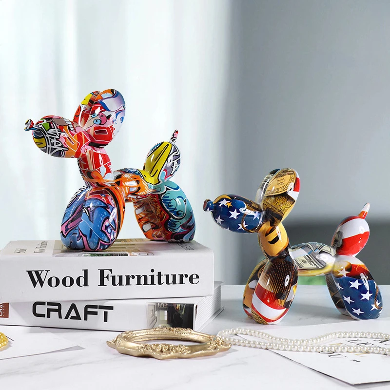 European creative water transfer printing colorful graffiti balloon dog decoration home soft decoration
European creative water transfer printing colorful graffiti balloon dog decoration home soft decoration
