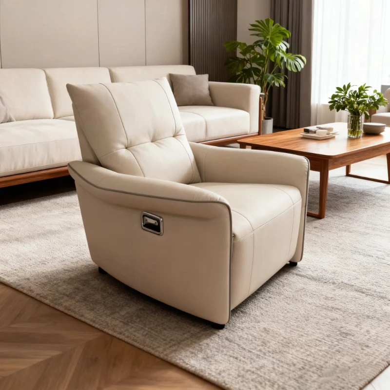 Luxury comfortable leather recliner electric sofa leisure seat home office living room
Luxury comfortable leather recliner electric sofa leisure seat home office living room