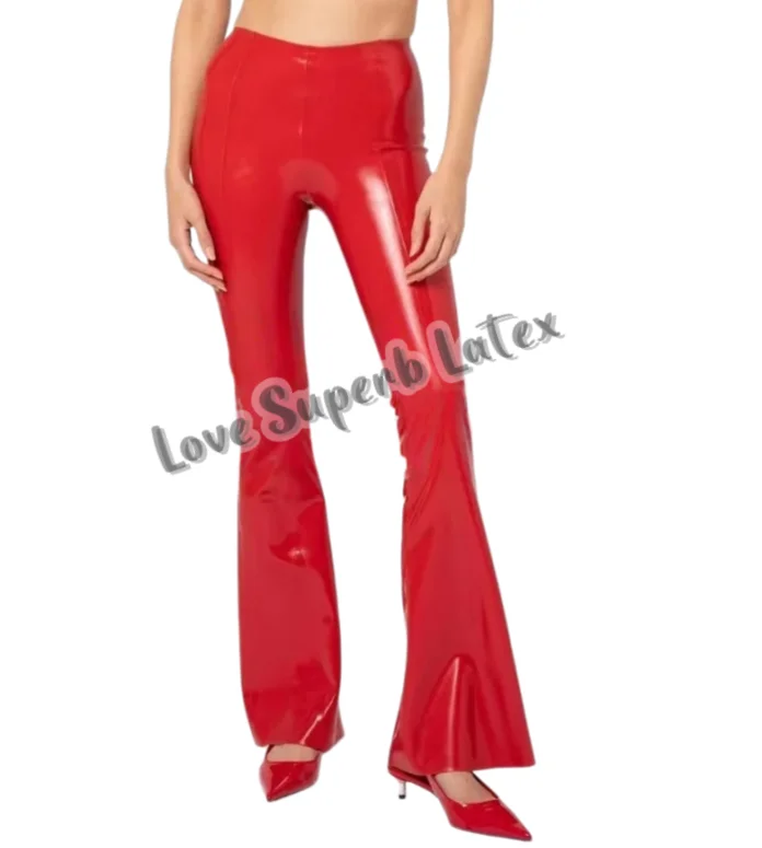Woman Long Flare Leg Latex Pants Lady's Rubber Leggings Latex Tights Trousers Halloween Party
Woman Long Flare Leg Latex Pants Lady's Rubber Leggings Latex Tights Trousers Halloween Party