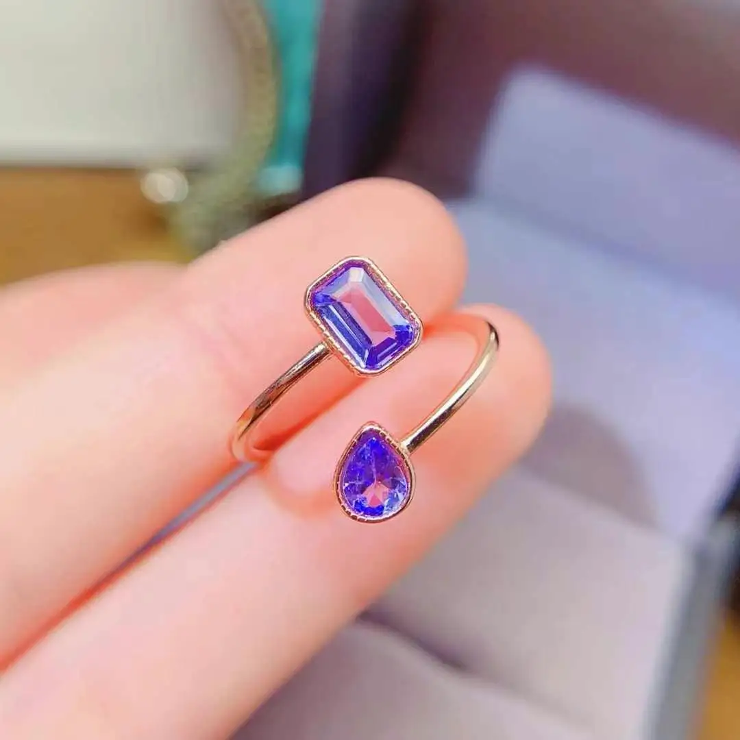 The Best Birthday Gift 100% Real Natural Tanzanite Ring 925 Sterling Silver Delicate Women Ring Fine Jewelry
The Best Birthday Gift 100% Real Natural Tanzanite Ring 925 Sterling Silver Delicate Women Ring Fine Jewelry
