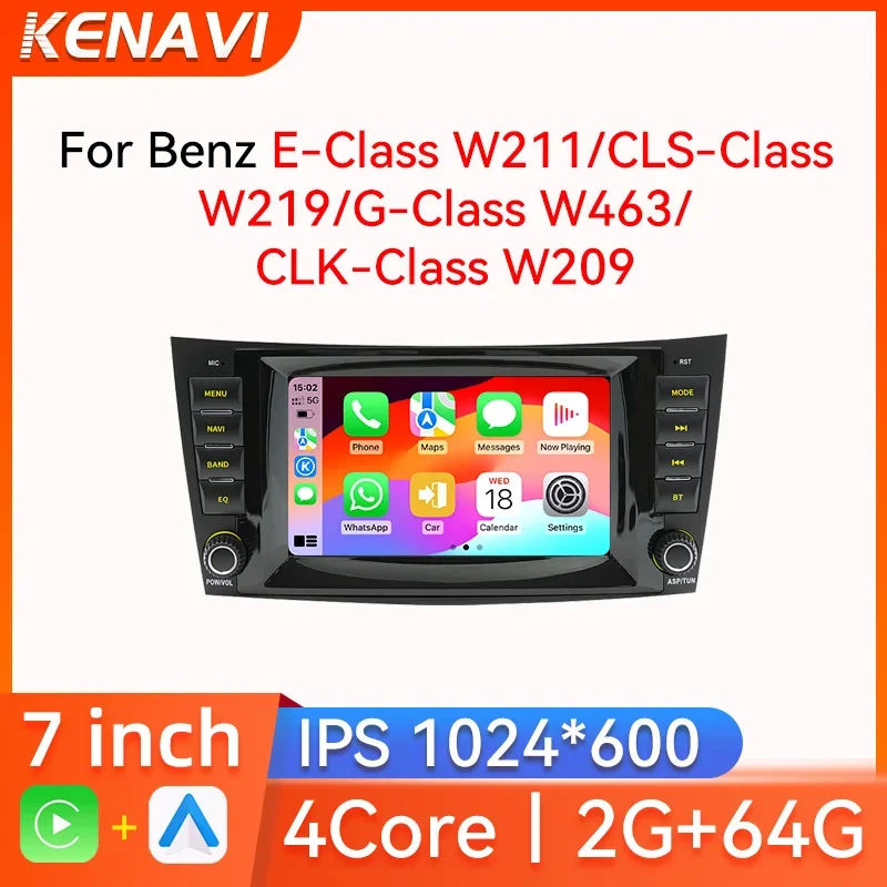 2Din Android Car Radio For Mercedes Benz E-class W211 E200 E220 E300 E350 E240 E270 E280 W219 Multimedia Player GPS Carplay Auto
2Din Android Car Radio For Mercedes Benz E-class W211 E200 E220 E300 E350 E240 E270 E280 W219 Multimedia Player GPS Carplay Auto