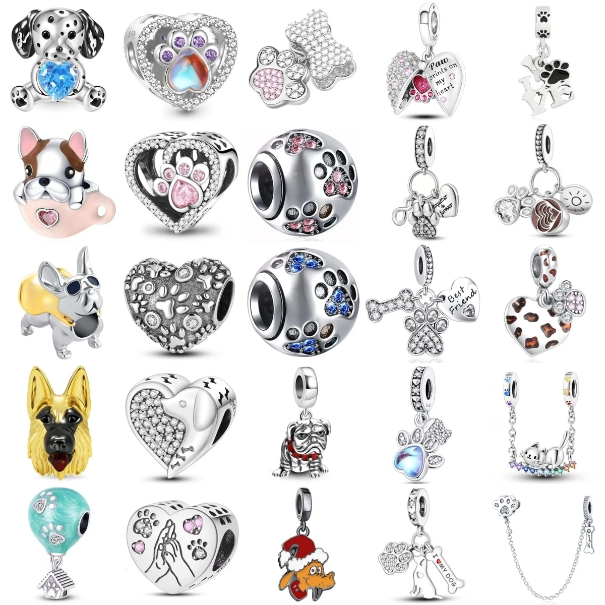 New Pink Paw Print Dog Charm Fit Original Bracelet Pandent Bead DIY Women Jewelry Gift 925 Silver Jewelry Party Gift Making
New Pink Paw Print Dog Charm Fit Original Bracelet Pandent Bead DIY Women Jewelry Gift 925 Silver Jewelry Party Gift Making