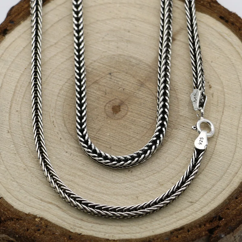 Versatile Sterling Silver Necklace for Men's Slender No Pendant Pendant with Chain Retro Women's Personalized Sweater Chain Bone
Versatile Sterling Silver Necklace for Men's Slender No Pendant Pendant with Chain Retro Women's Personalized Sweater Chain Bone