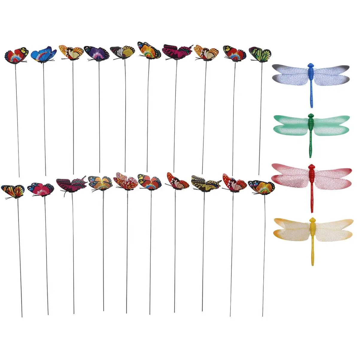 24 Pcs PVC Butterfly Dragonfly Rods Garden Decor Waterproof 3D Adjustable Wings Flowerpot Vase Artificial Crafts Outdoor Indoor
24 Pcs PVC Butterfly Dragonfly Rods Garden Decor Waterproof 3D Adjustable Wings Flowerpot Vase Artificial Crafts Outdoor Indoor