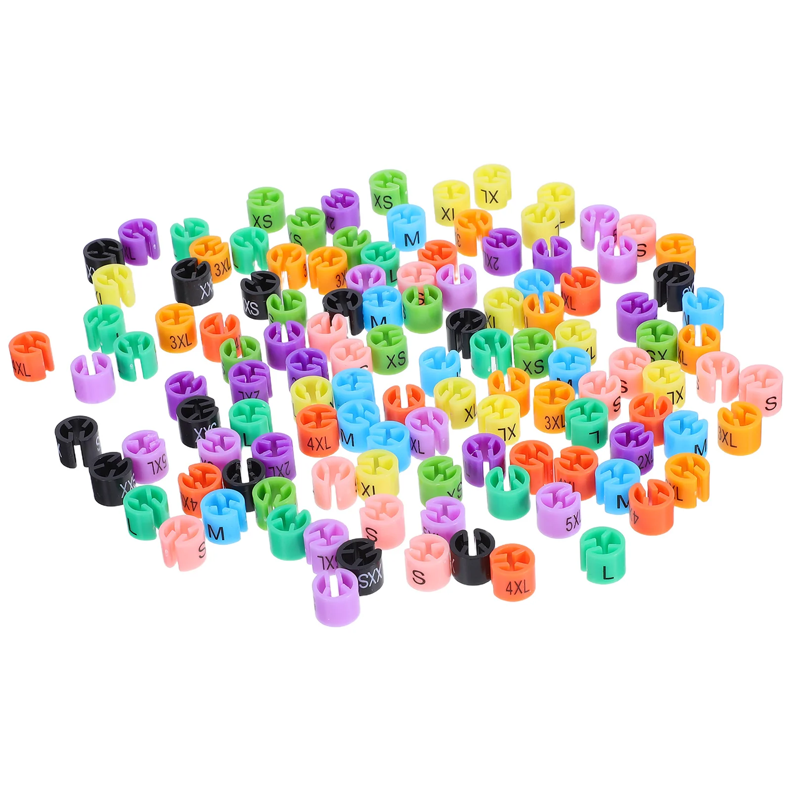 100Pcs Clothes Size Marker Tags Plastic Round Hanger Coding Clips for Garment Retail Closet Organizer Labels Xxs-5xl
100Pcs Clothes Size Marker Tags Plastic Round Hanger Coding Clips for Garment Retail Closet Organizer Labels Xxs-5xl