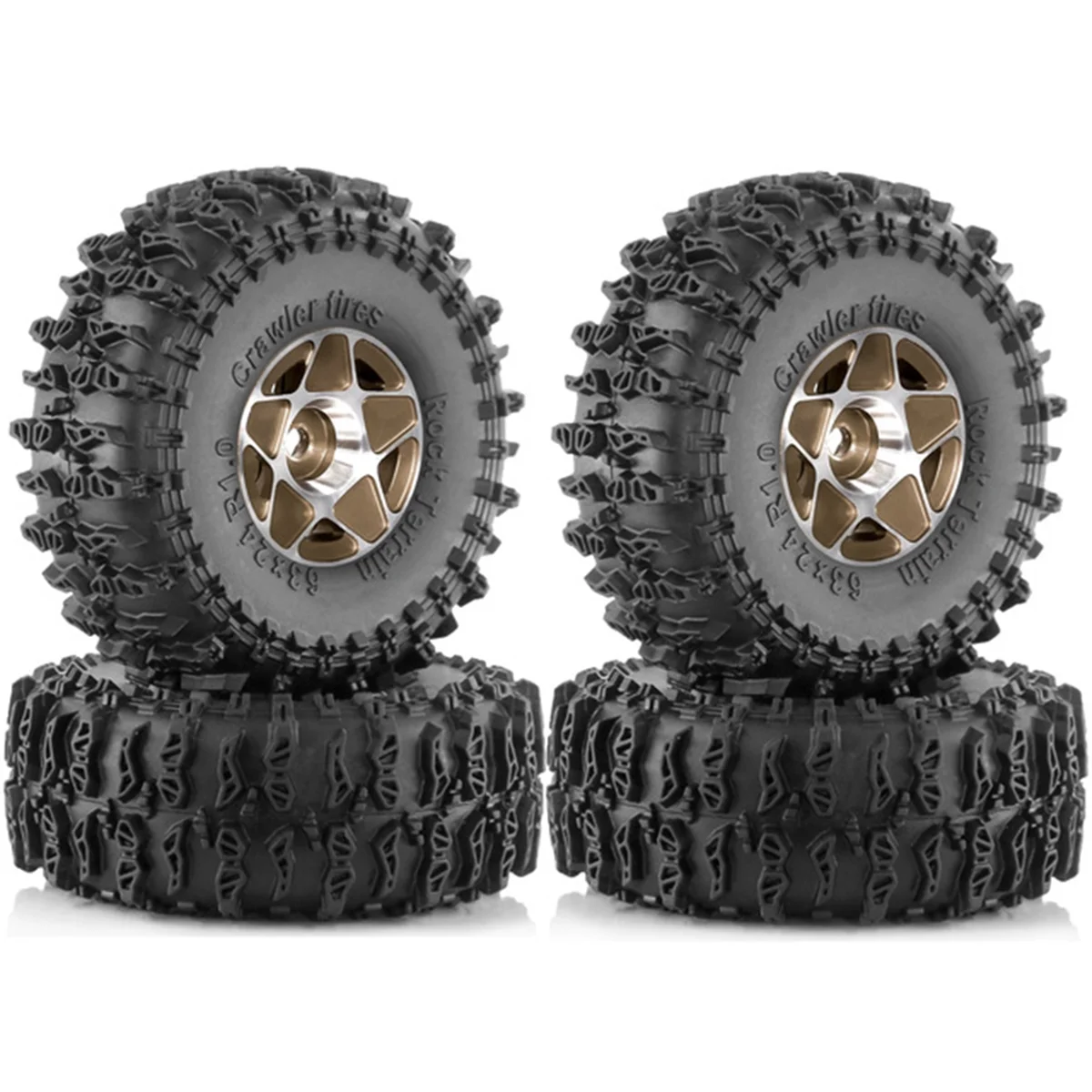 N18R 4pcs 63mm 1.0 Inch Metal Beadlock Wheel Tire Set for 1/18 1/24 RC Crawler Car TRX4M SCX24 AX24 FCX24 Upgrade Parts Brown
N18R 4pcs 63mm 1.0 Inch Metal Beadlock Wheel Tire Set for 1/18 1/24 RC Crawler Car TRX4M SCX24 AX24 FCX24 Upgrade Parts Brown
