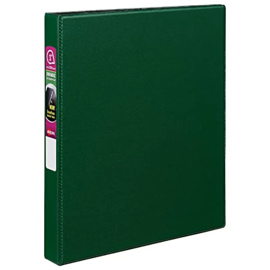 Durable 3 Ring Binder, 1" Slant Rings, 1 Green Binder
Durable 3 Ring Binder, 1" Slant Rings, 1 Green Binder