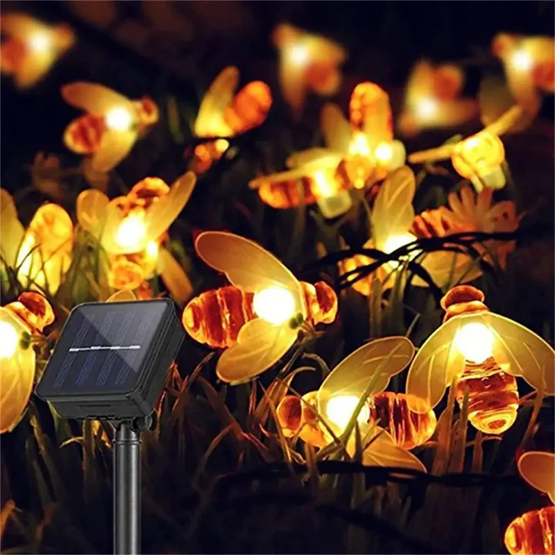 LED Solar Bee String Lights Outdoor Solar Power LEDs Strings Waterproof Decors Lamp Garden Christmas Holiday Decor Outdoor
LED Solar Bee String Lights Outdoor Solar Power LEDs Strings Waterproof Decors Lamp Garden Christmas Holiday Decor Outdoor