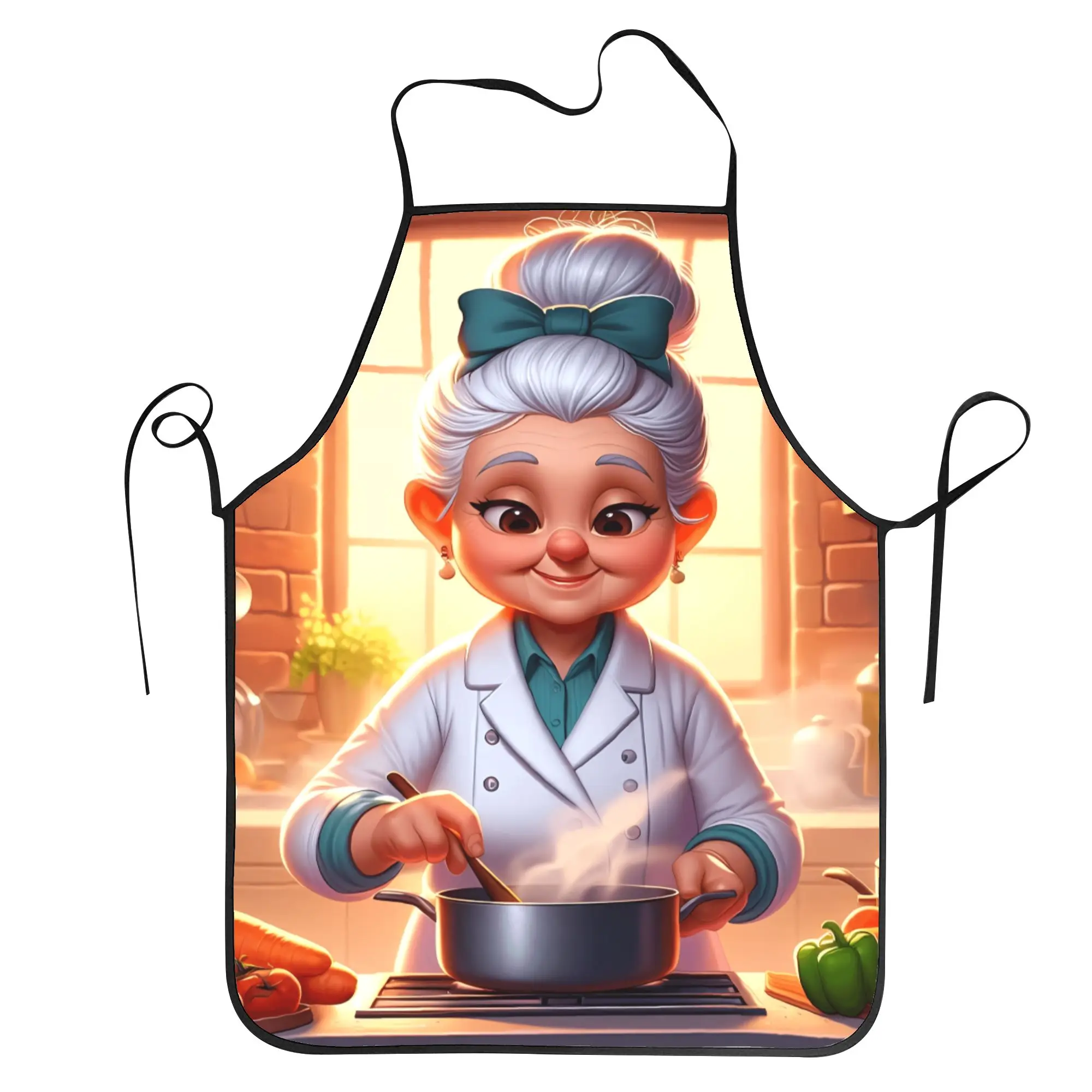 Funny Cooking Grandma Apron Cute Cleaning Kitchen Accessories Home Barber Aprons without Pocket
Funny Cooking Grandma Apron Cute Cleaning Kitchen Accessories Home Barber Aprons without Pocket