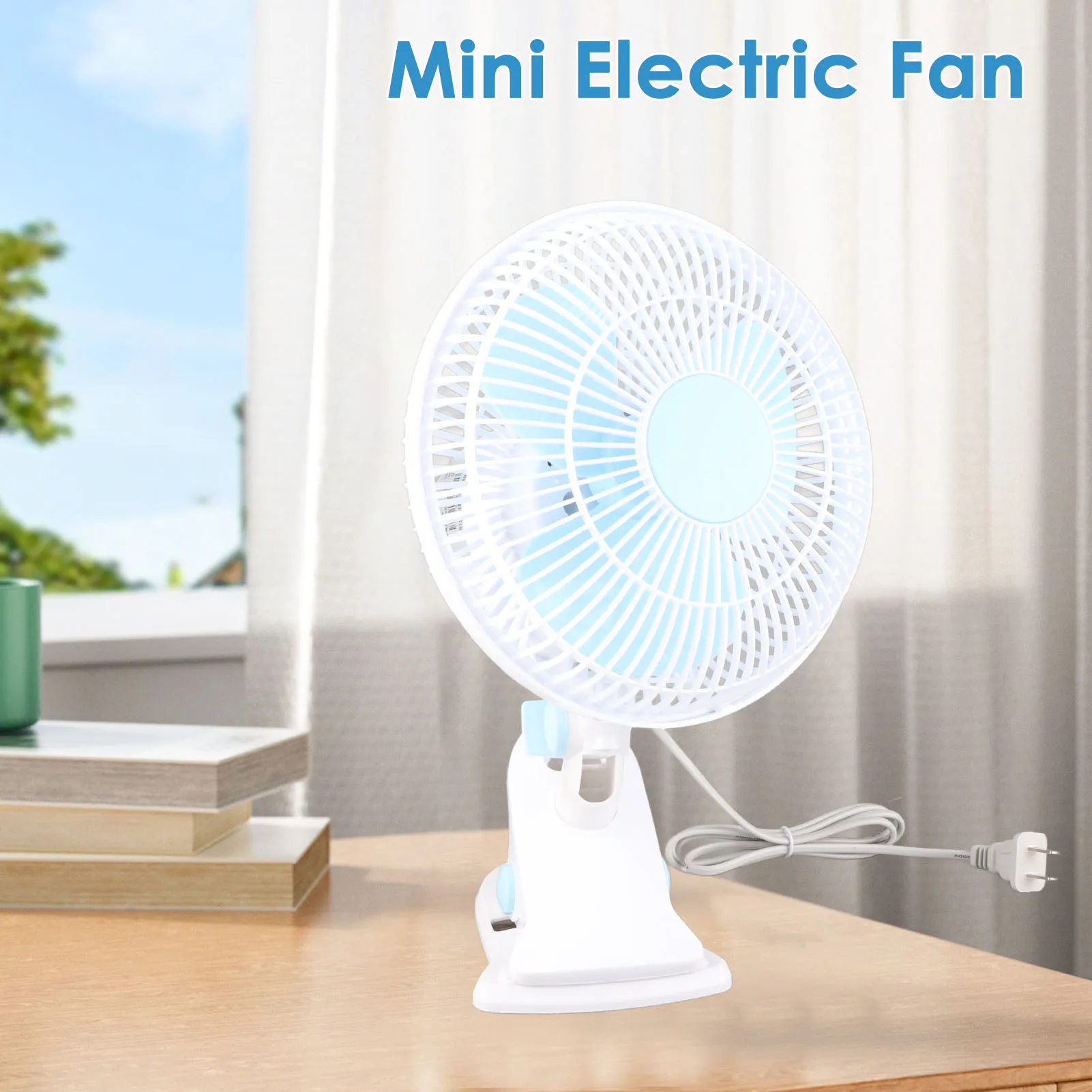 Mini Electric Fan Compact 3 Fan Blades Desktop Clip Fan for Student Dormitory Bedside Office CN
Mini Electric Fan Compact 3 Fan Blades Desktop Clip Fan for Student Dormitory Bedside Office CN