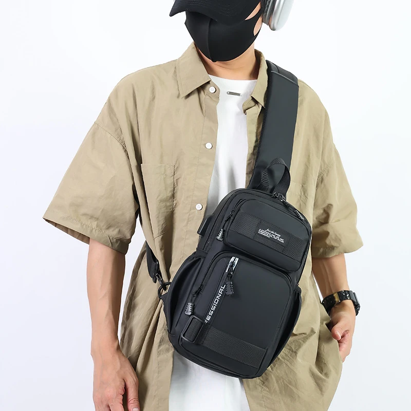 New men's chest bag, business shoulder bag, Korean-style travel water-resistant multi-carry backpack
New men's chest bag, business shoulder bag, Korean-style travel water-resistant multi-carry backpack