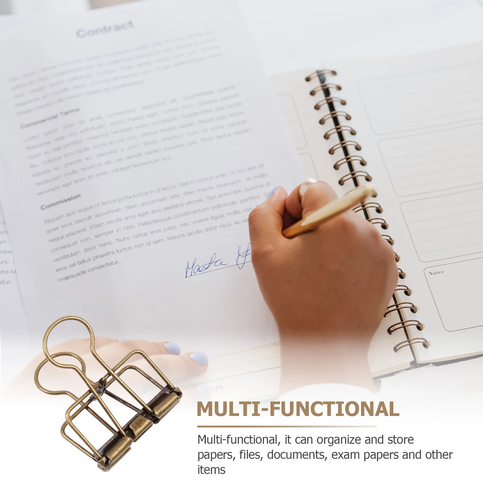 6 pcs Bronze Dovetail Binder Clips Hollow Stationery Clips Office School Supplies Document Organizer
6 pcs Bronze Dovetail Binder Clips Hollow Stationery Clips Office School Supplies Document Organizer
