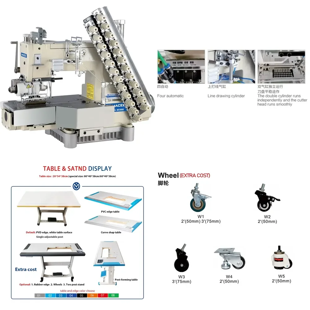 MC 008-13032P 13-NEEDLE CYLINDER-BED MULTI-NEEDLE SEWING MACHINE
MC 008-13032P 13-NEEDLE CYLINDER-BED MULTI-NEEDLE SEWING MACHINE