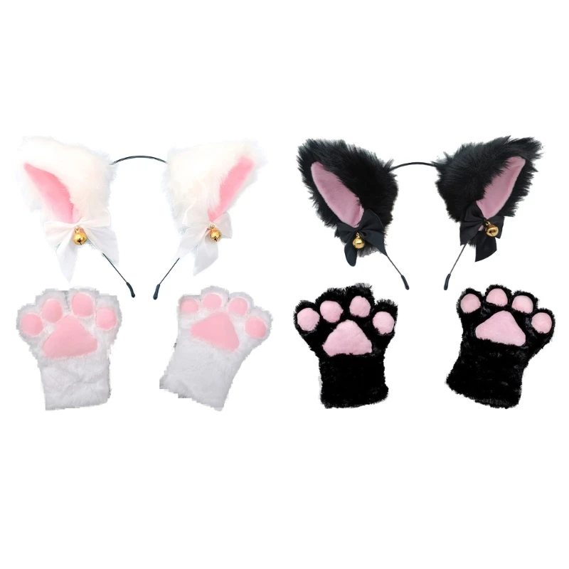Ears Headband and Paw Gloves for Kid Adult Birthday Halloween Party Dress-up Anime Cosplay Costumes Accessory
Ears Headband and Paw Gloves for Kid Adult Birthday Halloween Party Dress-up Anime Cosplay Costumes Accessory